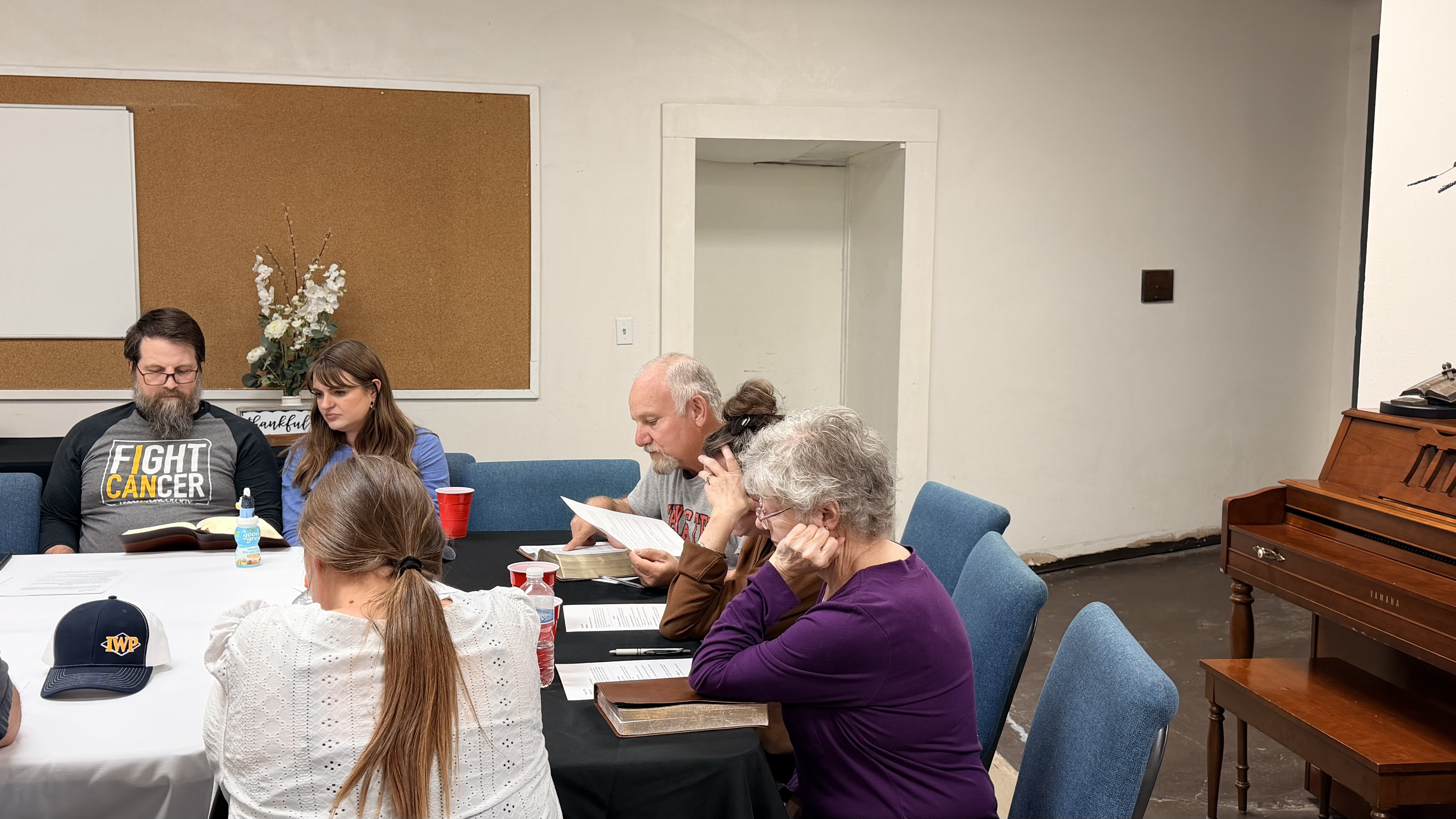 Wednesday night Bible study